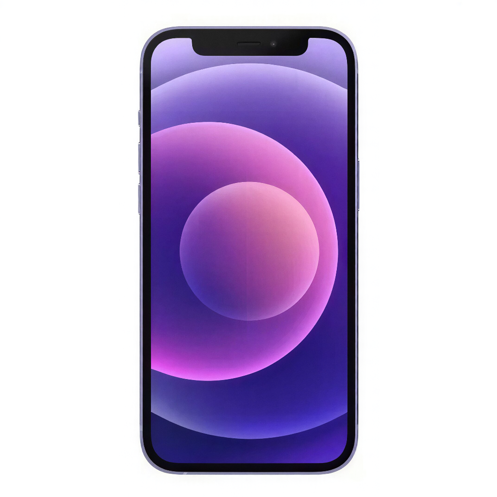 Smartphone with a gradient design on a white background